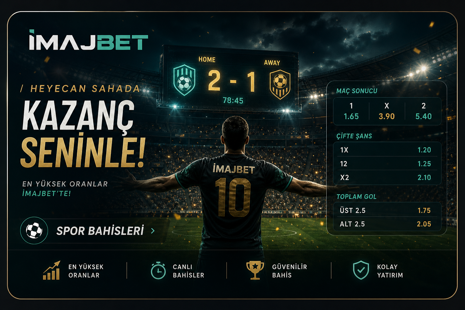 İmajbet spor bahisleri canlı maç takibi
